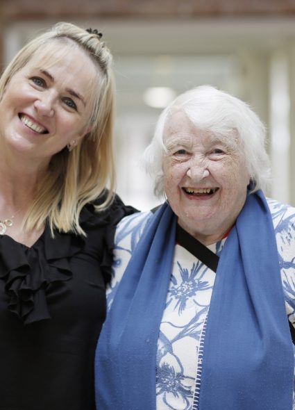 Resident and staff member at Barford Court