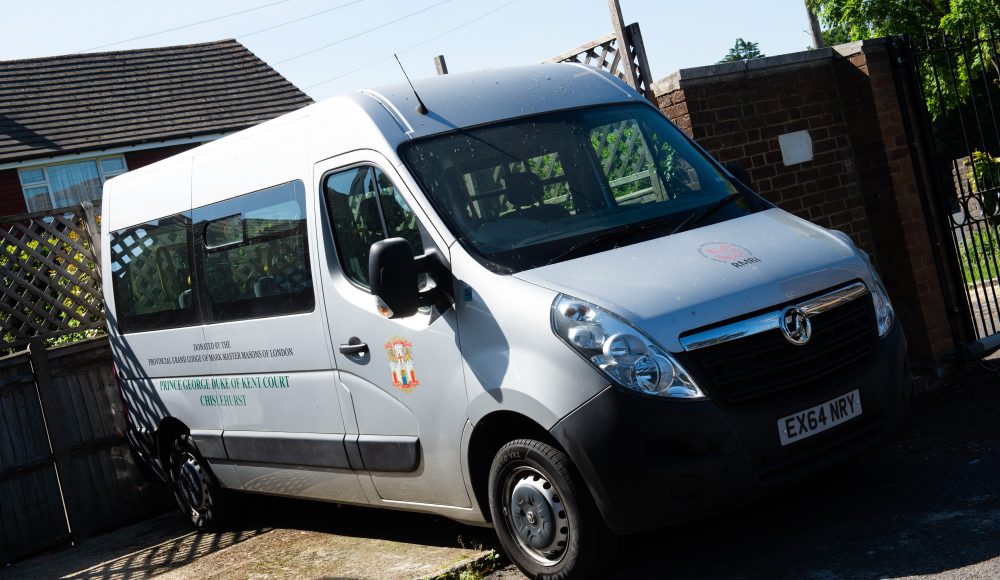 Mini bus for day trips at Prince George Duke of Kent Court in Chislehurst.